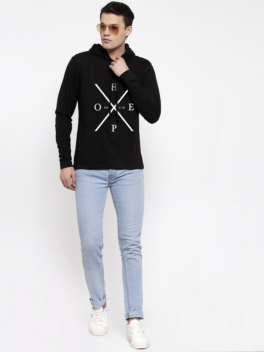 Men's Hope Full Sleeves Hoody T-Shirt - Friskers