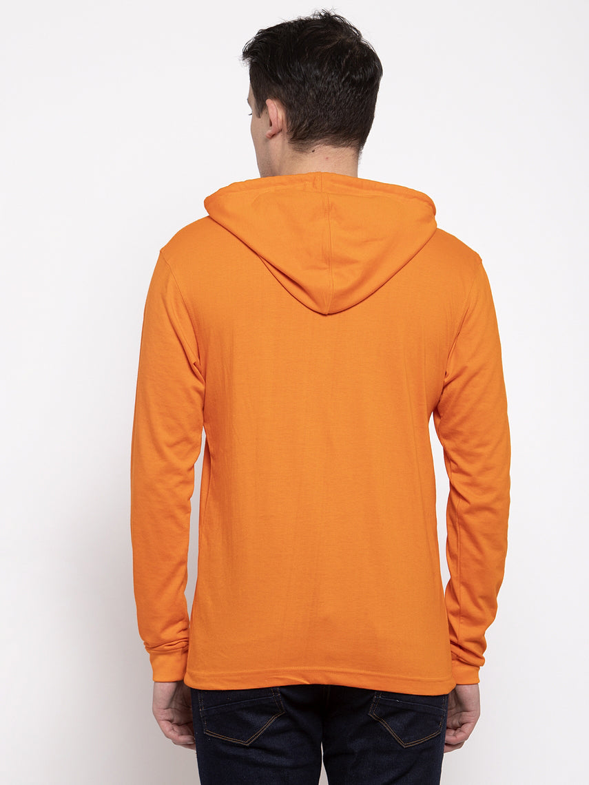 Men's Strong Focused Full Sleeves Hoody T-Shirt - Friskers