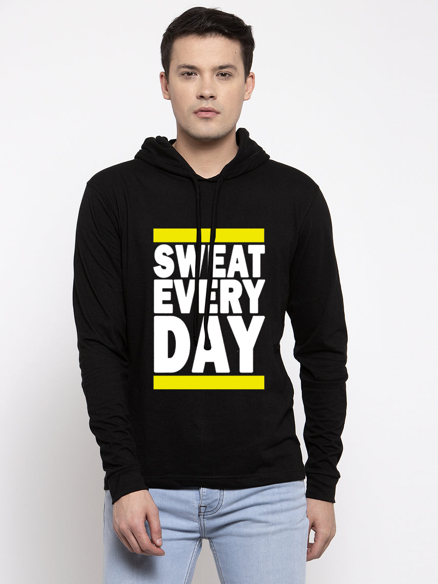 Men's Sweat Every Day Full Sleeves Hoody T-Shirt - Friskers