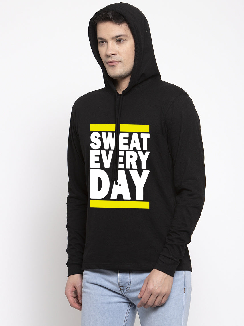 Men's Sweat Every Day Full Sleeves Hoody T-Shirt - Friskers