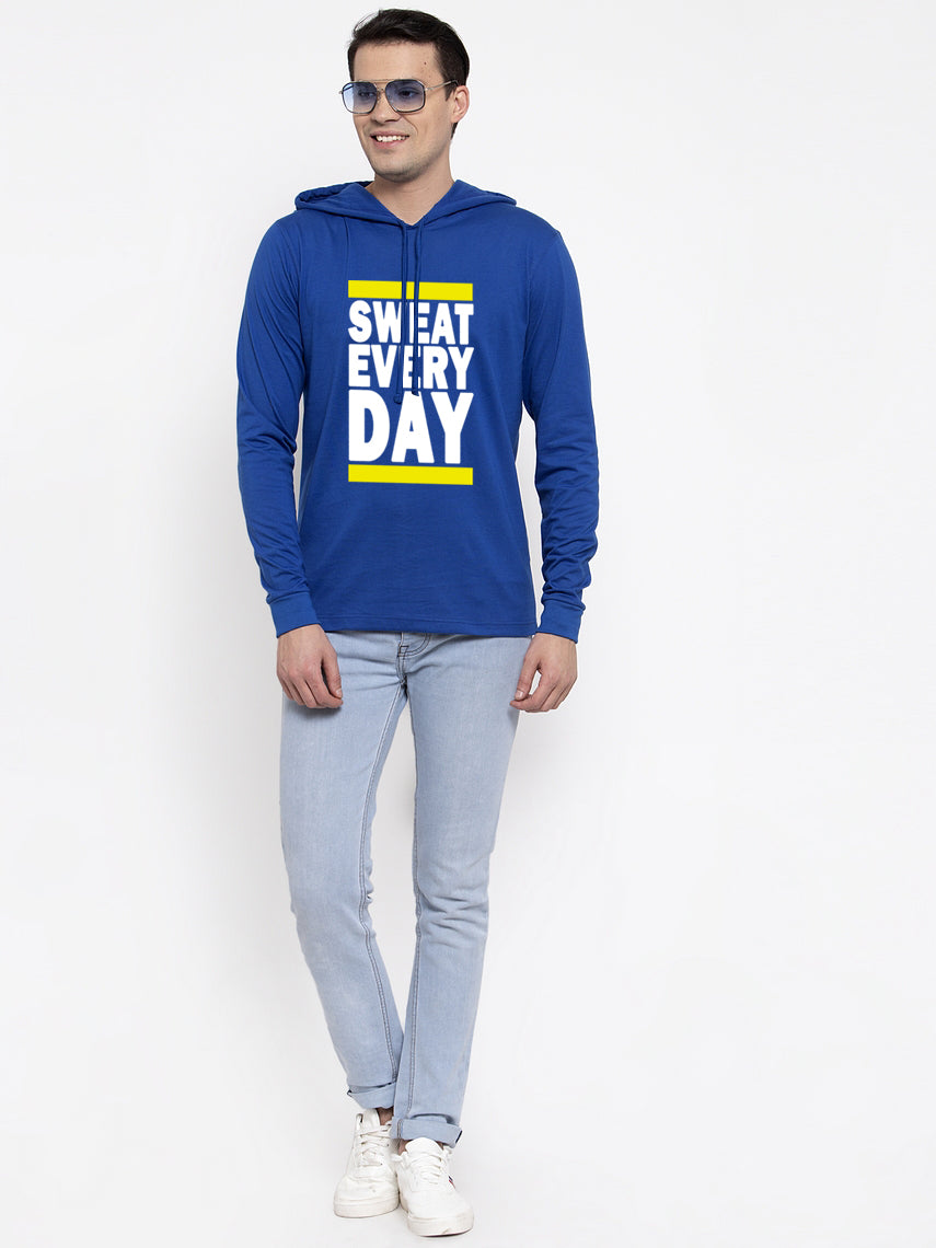 Men's Sweat Every Day Full Sleeves Hoody T-Shirt - Friskers