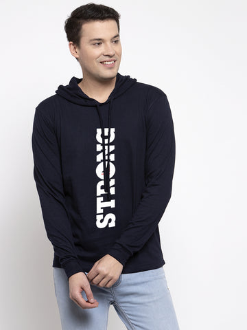 Men's Strong Full Sleeves Hoody T-Shirt - Friskers