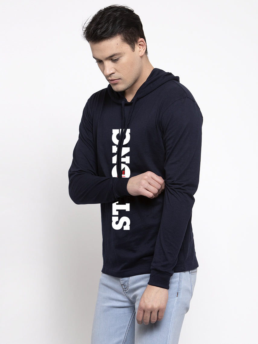 Men's Strong Full Sleeves Hoody T-Shirt - Friskers