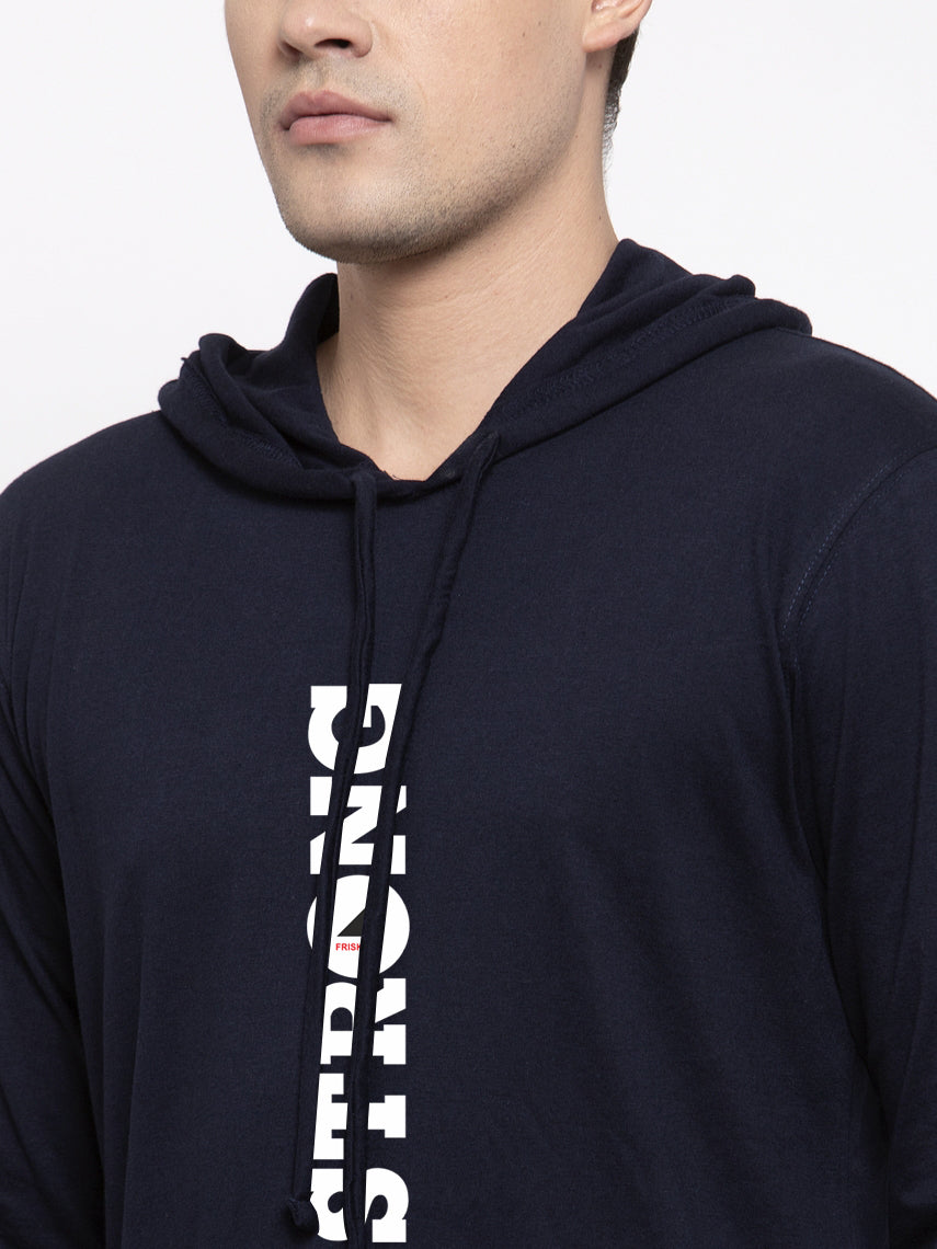 Men's Strong Full Sleeves Hoody T-Shirt - Friskers