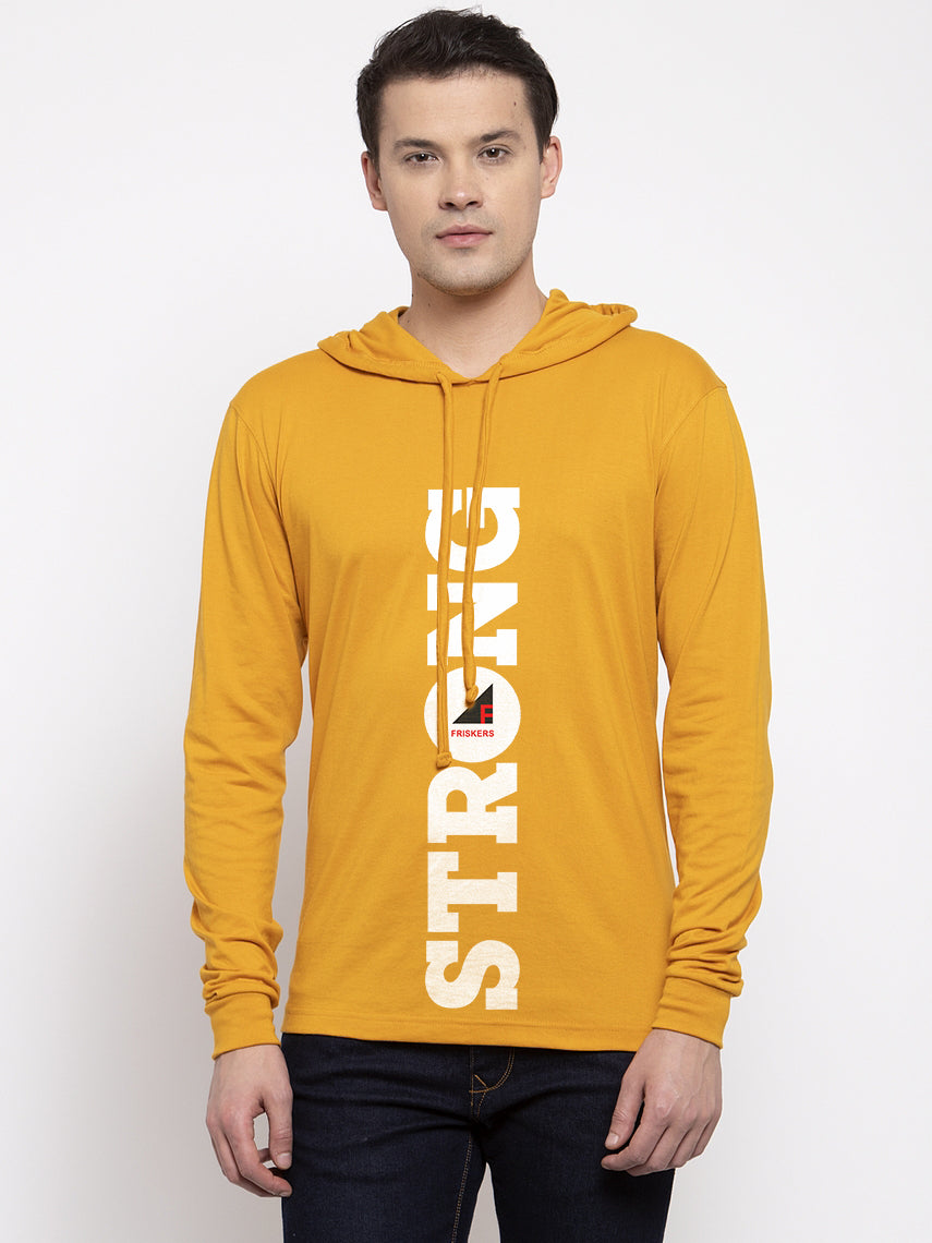 Men's Strong Full Sleeves Hoody T-Shirt - Friskers