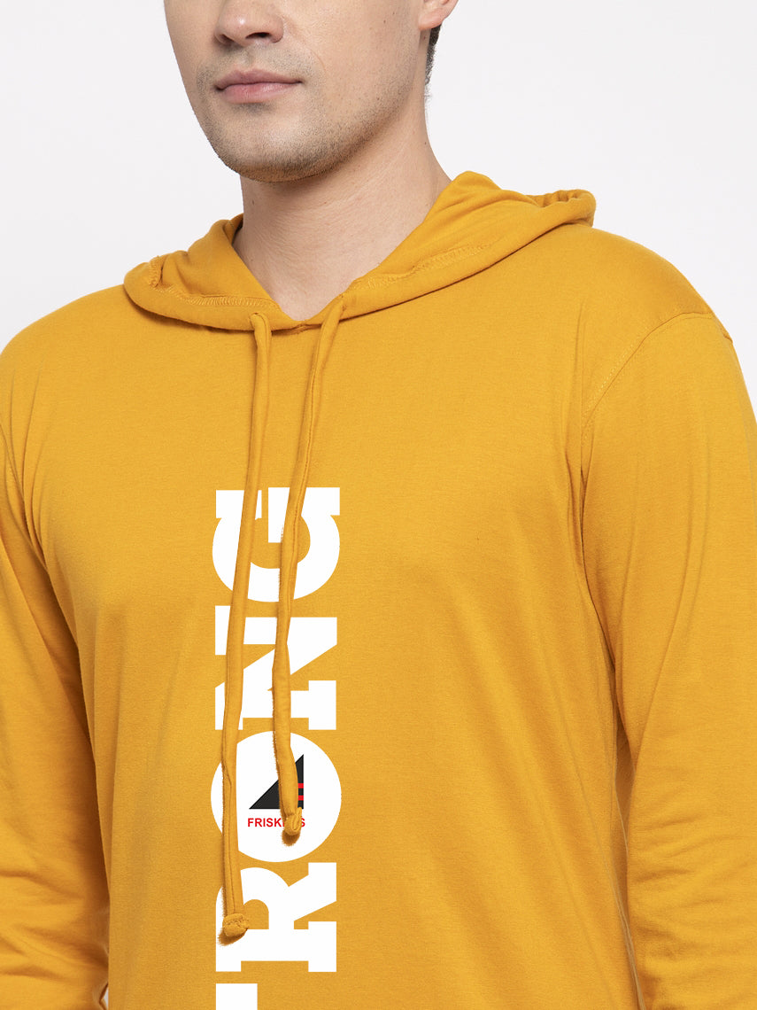 Men's Strong Full Sleeves Hoody T-Shirt - Friskers