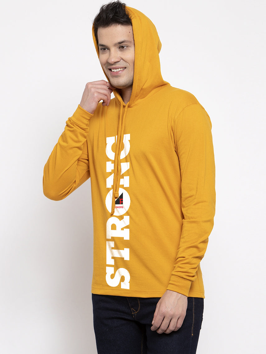 Men's Strong Full Sleeves Hoody T-Shirt - Friskers
