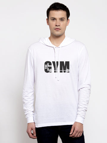 Men's Gym Full Sleeves Hoody T-Shirt - Friskers