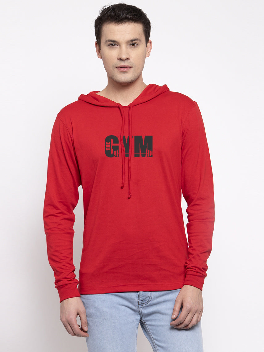Men's Gym Full Sleeves Hoody T-Shirt - Friskers
