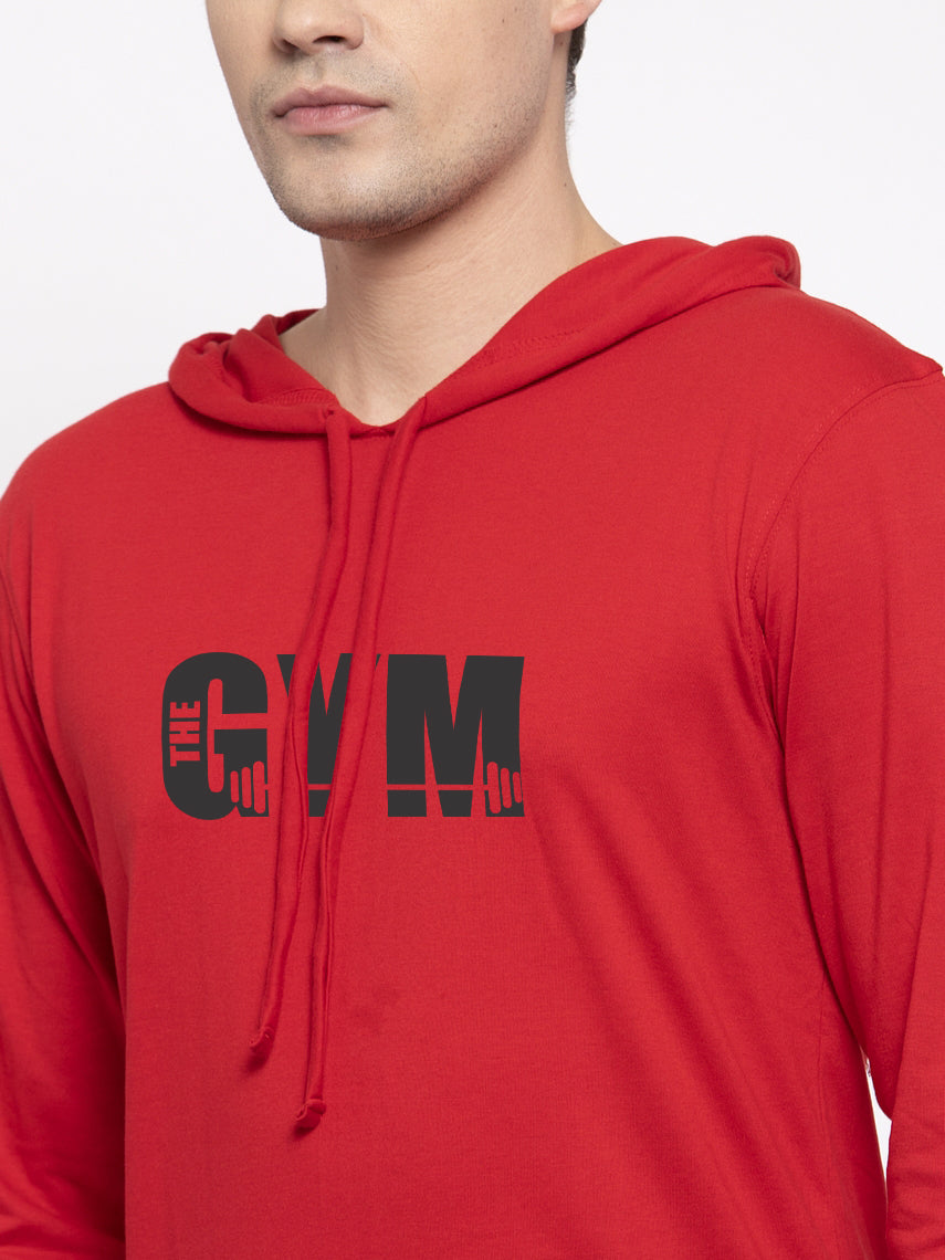 Men's Gym Full Sleeves Hoody T-Shirt - Friskers
