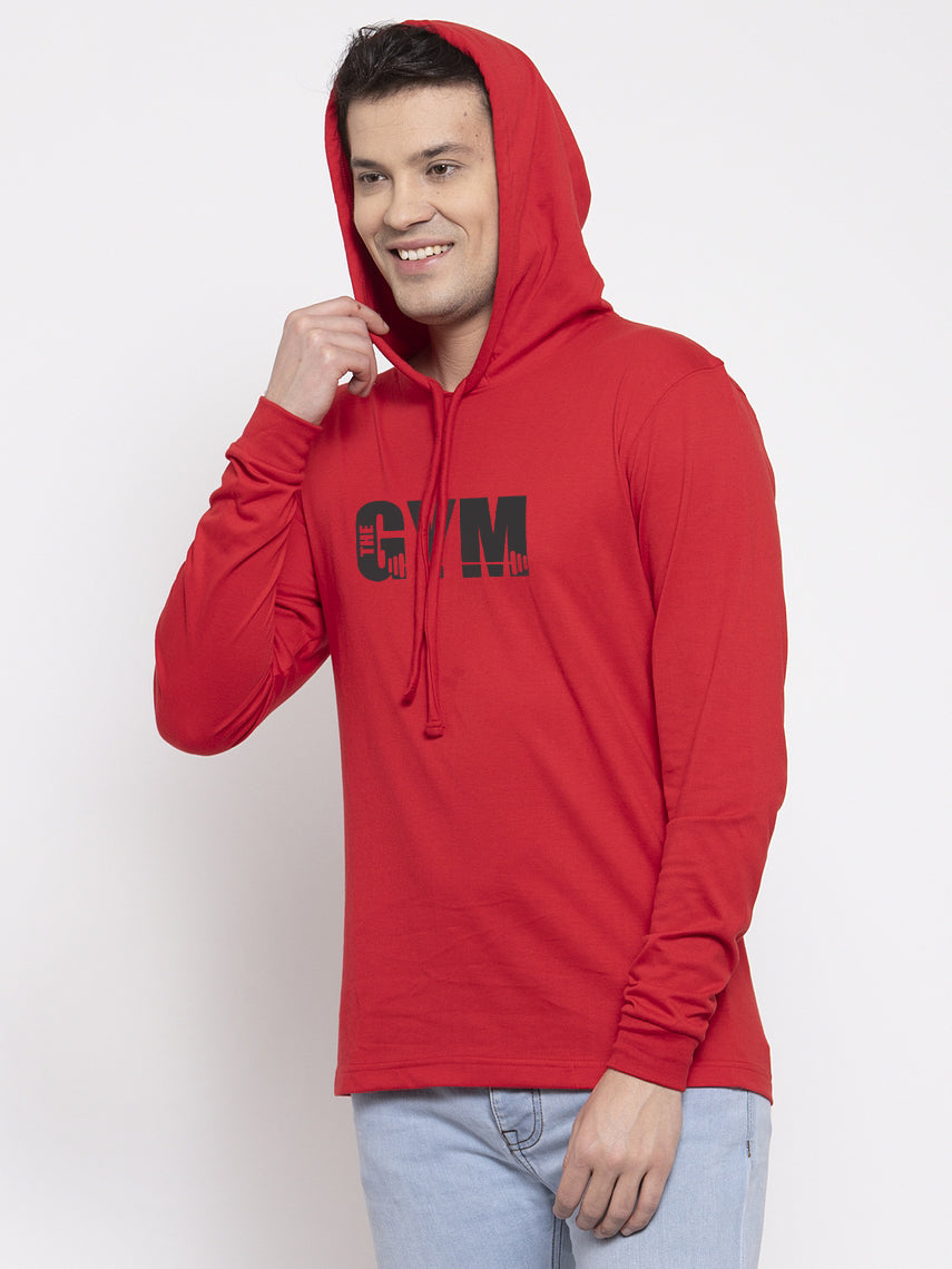Men's Gym Full Sleeves Hoody T-Shirt - Friskers