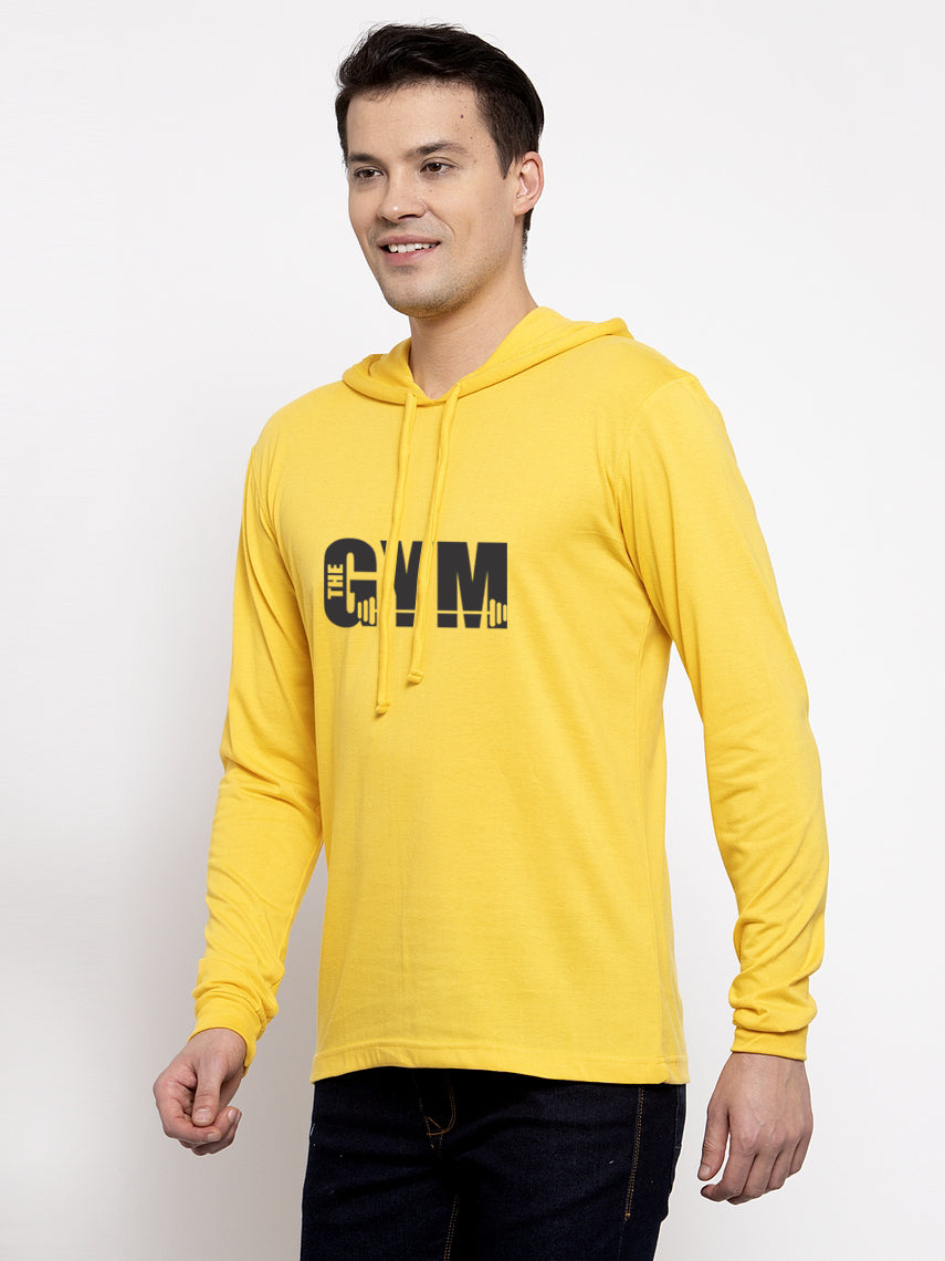 Men's Gym Full Sleeves Hoody T-Shirt - Friskers