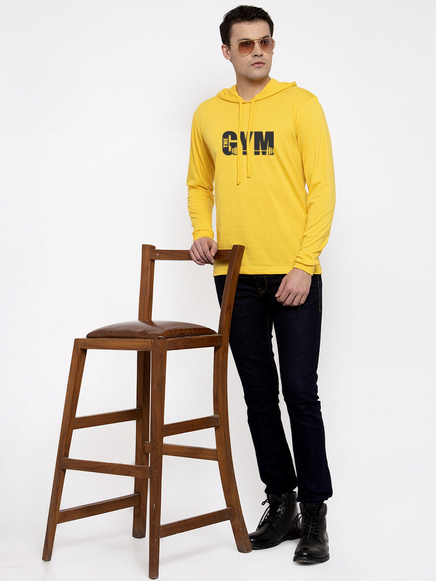 Men's Gym Full Sleeves Hoody T-Shirt - Friskers