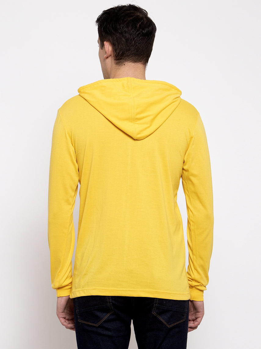 Men's Smiley Full Sleeves Hoody T-Shirt - Friskers