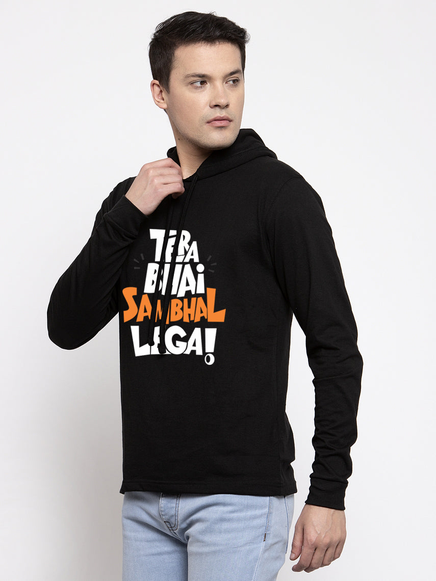 Men's Full Sleeves Casual Hoody T-Shirt - Friskers