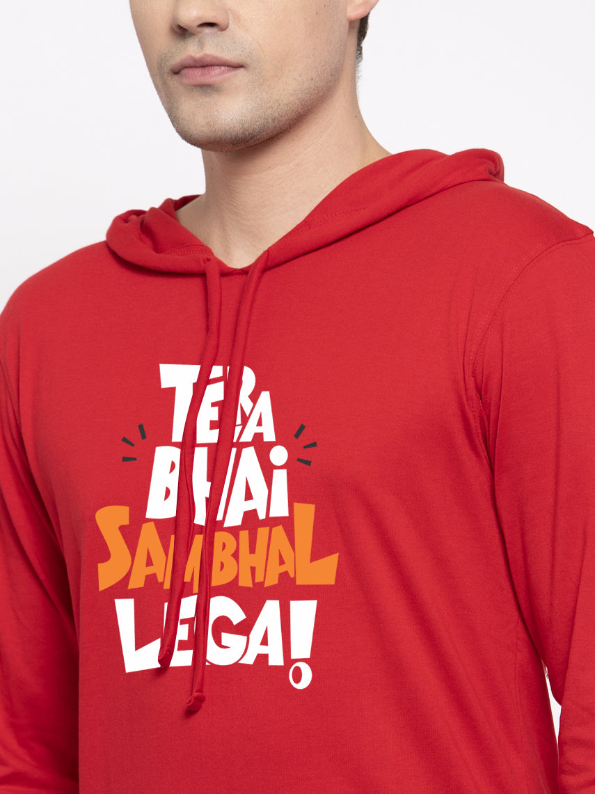 Men's Full Sleeves Casual Hoody T-Shirt - Friskers