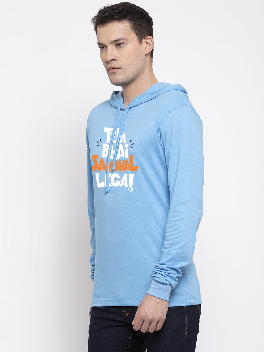 Men's Full Sleeves Casual Hoody T-Shirt - Friskers