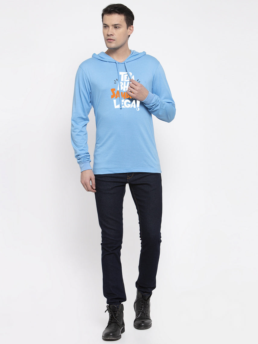 Men's Full Sleeves Casual Hoody T-Shirt - Friskers
