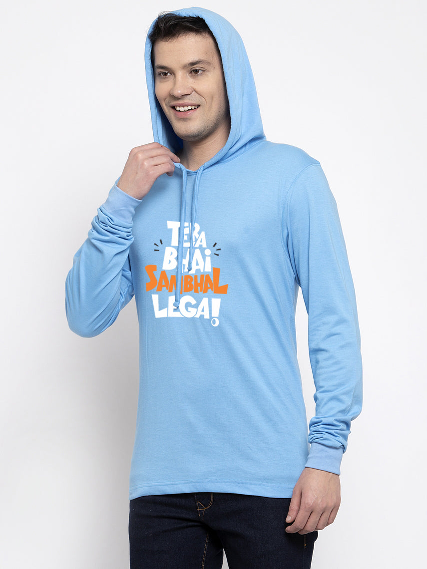 Men's Full Sleeves Casual Hoody T-Shirt - Friskers