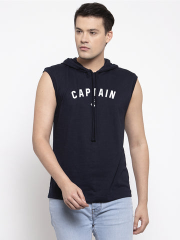 Men's Captain Sleeveless Hoody T-Shirt - Friskers