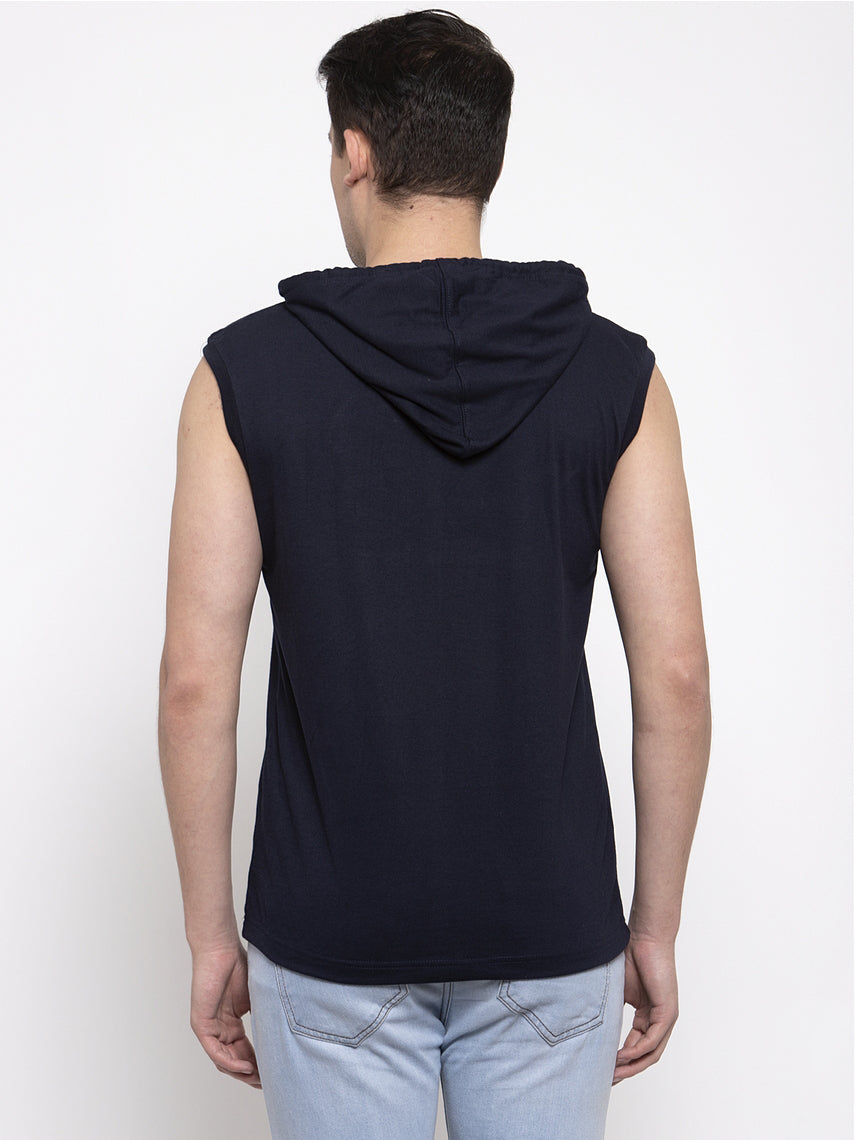 Men's Captain Sleeveless Hoody T-Shirt - Friskers