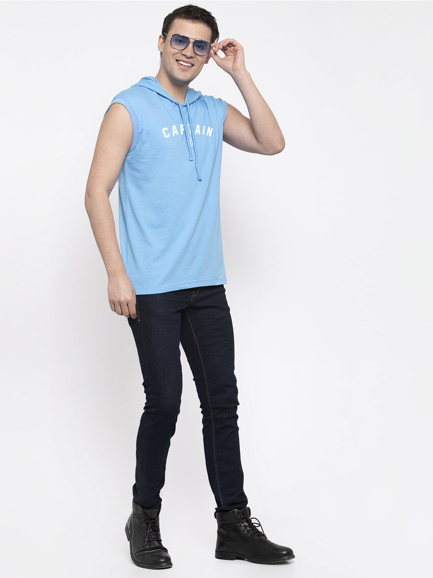Men's Captain Sleeveless Hoody T-Shirt - Friskers
