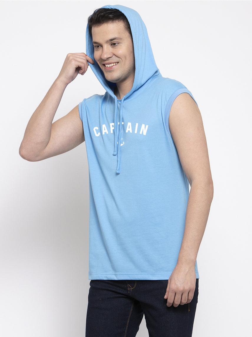 Men's Captain Sleeveless Hoody T-Shirt - Friskers