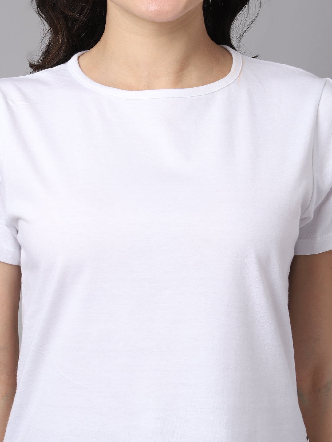 Women Slit Sleeves Pure Cotton T-Shirt - Friskers