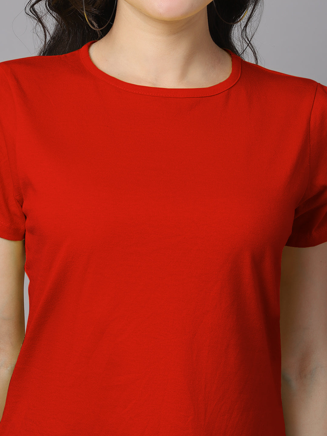 Women Slit Sleeves Pure Cotton T-Shirt - Friskers