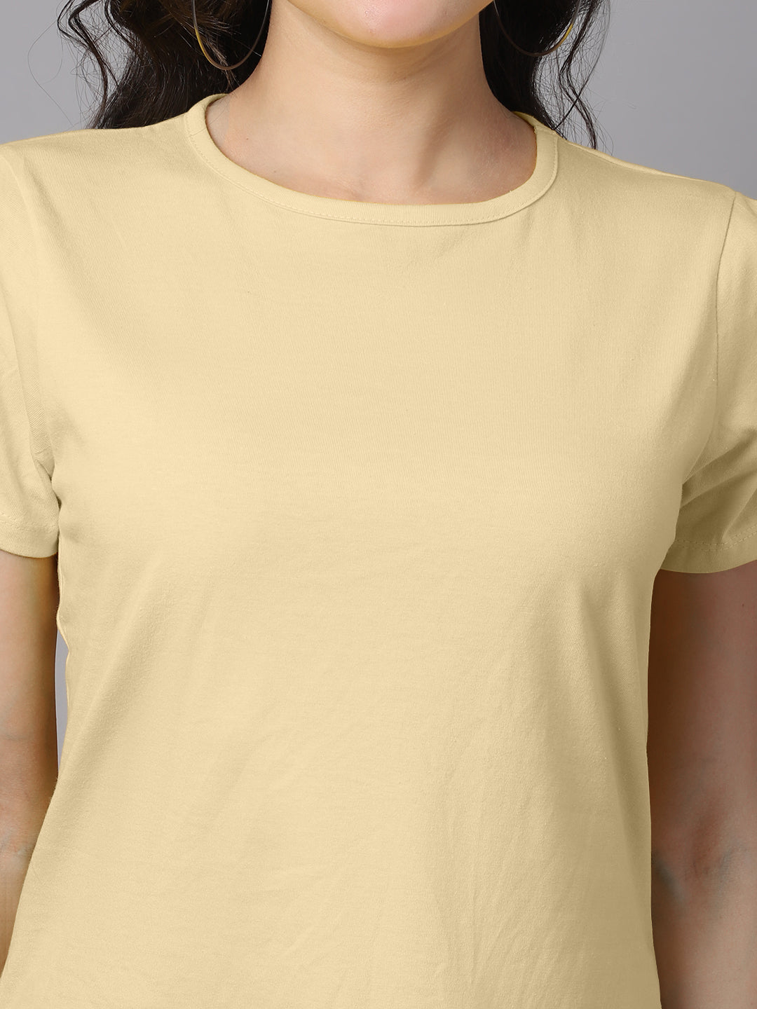 Women Slit Sleeves Pure Cotton T-Shirt - Friskers