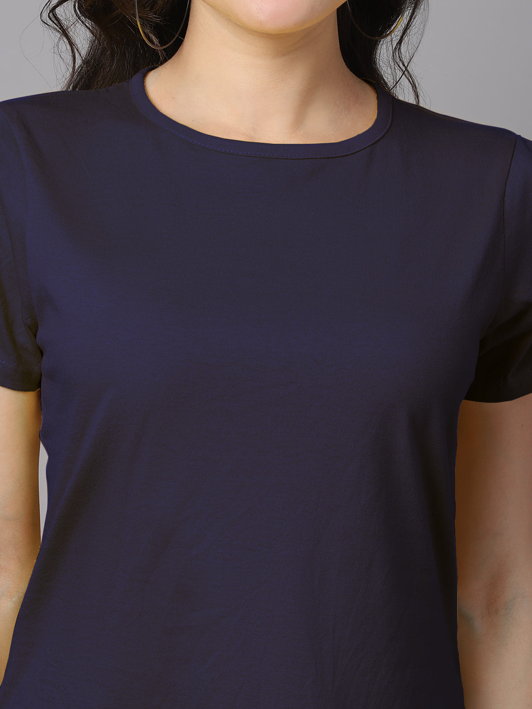 Women Slit Sleeves Pure Cotton T-Shirt - Friskers