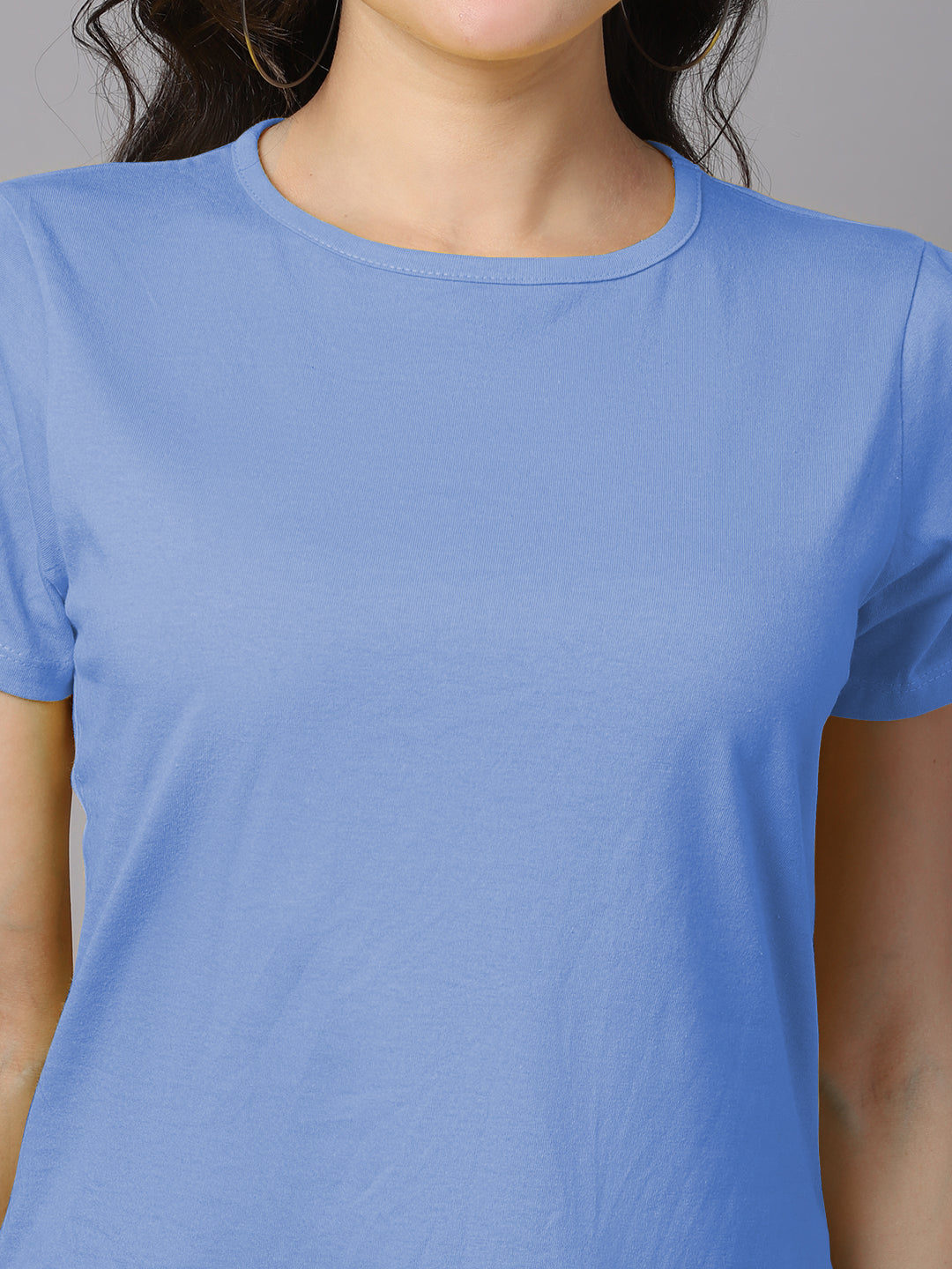 Women Slit Sleeves Pure Cotton T-Shirt - Friskers