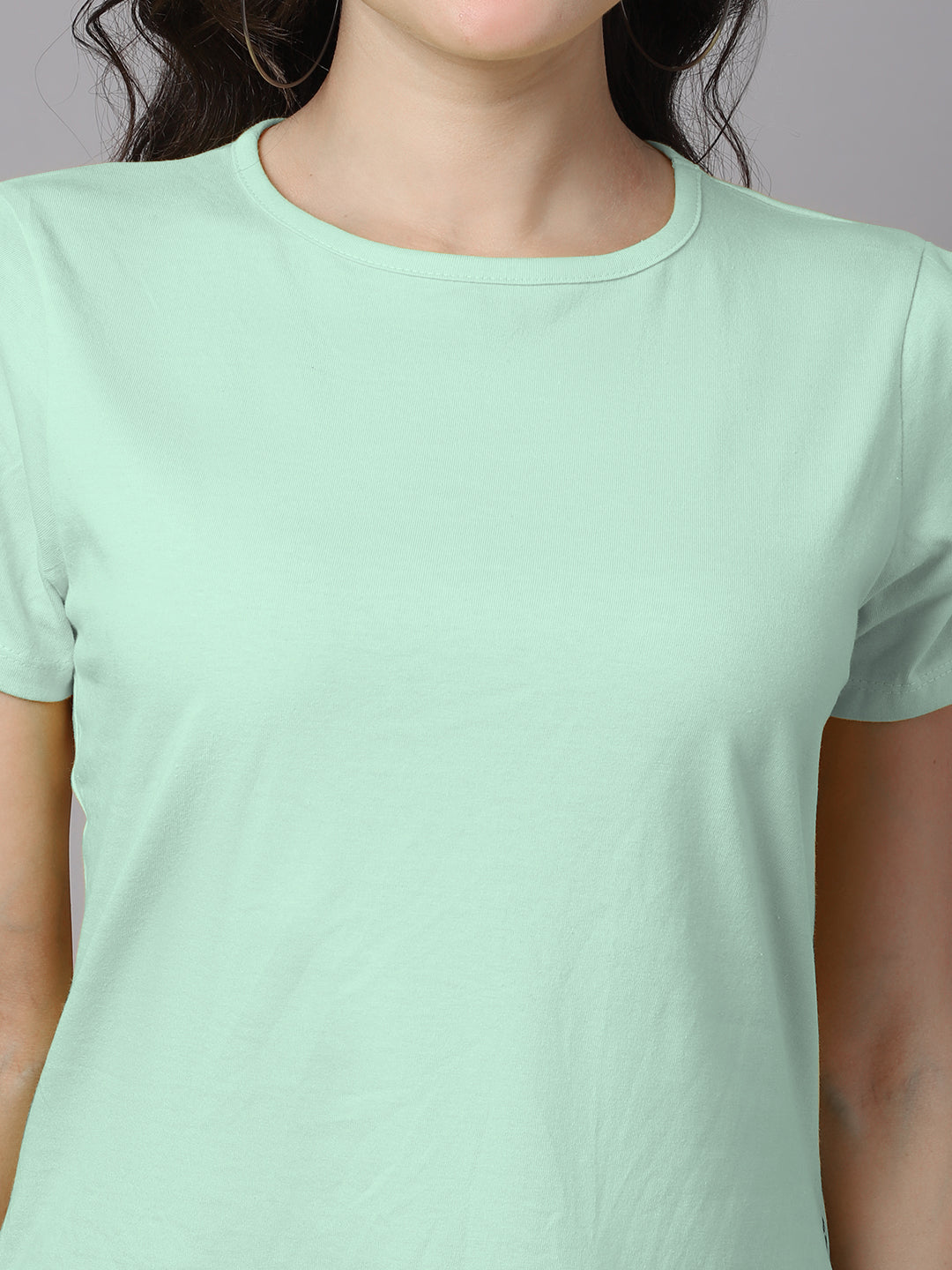 Women Slit Sleeves Pure Cotton T-Shirt - Friskers