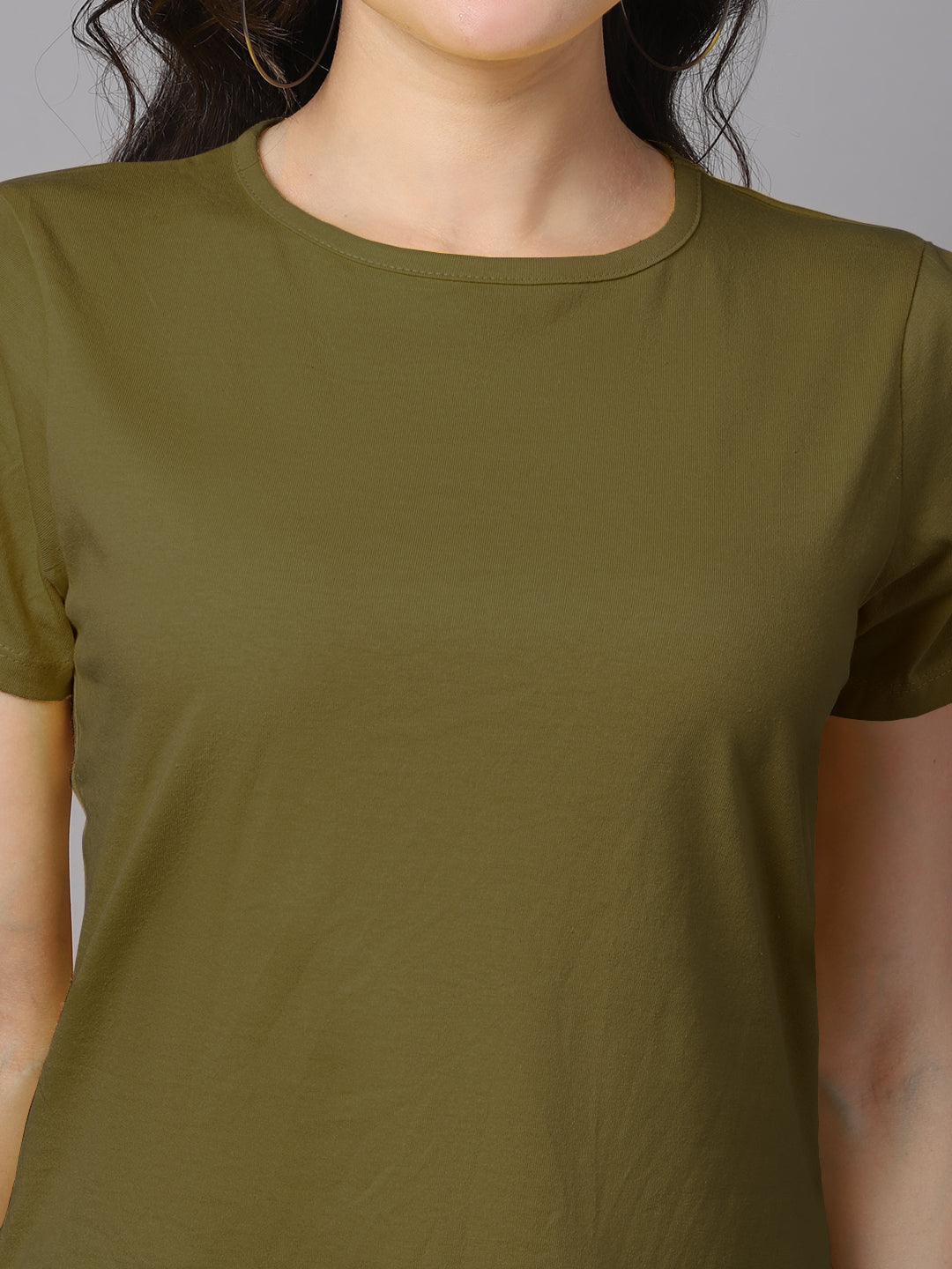 Women Slit Sleeves Pure Cotton T-Shirt - Friskers