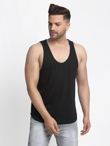 Men Solid Innerwear Gym Vest - Friskers