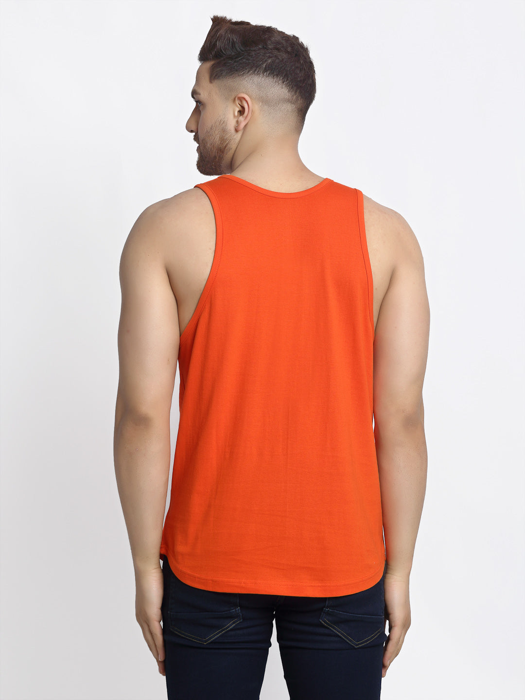 Men Solid Innerwear Gym Vest - Friskers