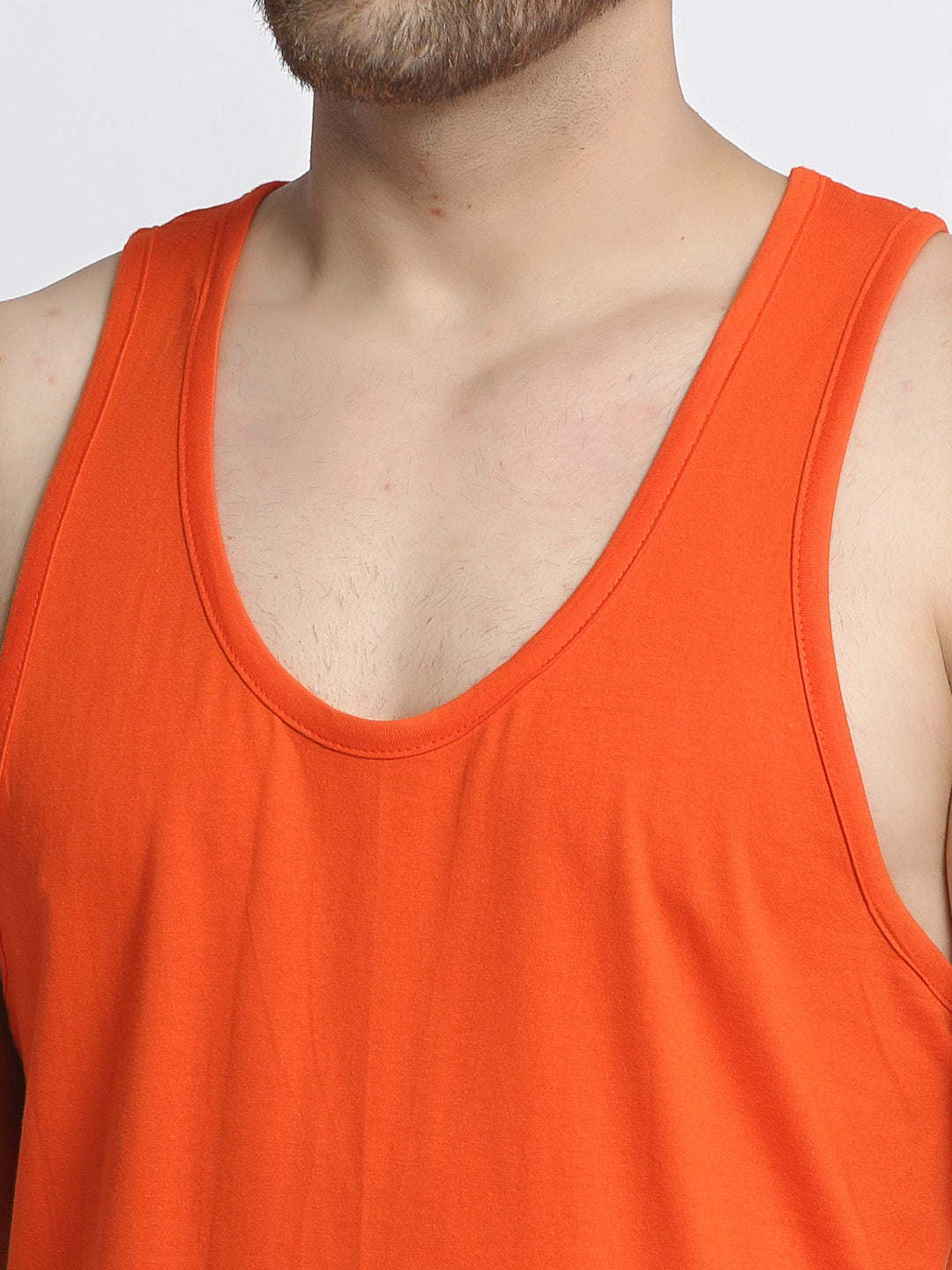 Men Solid Innerwear Gym Vest - Friskers