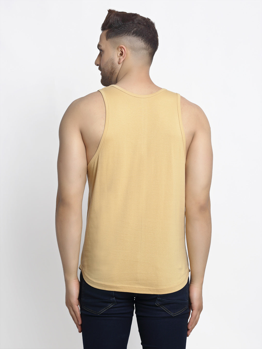 Men Solid Innerwear Gym Vest - Friskers