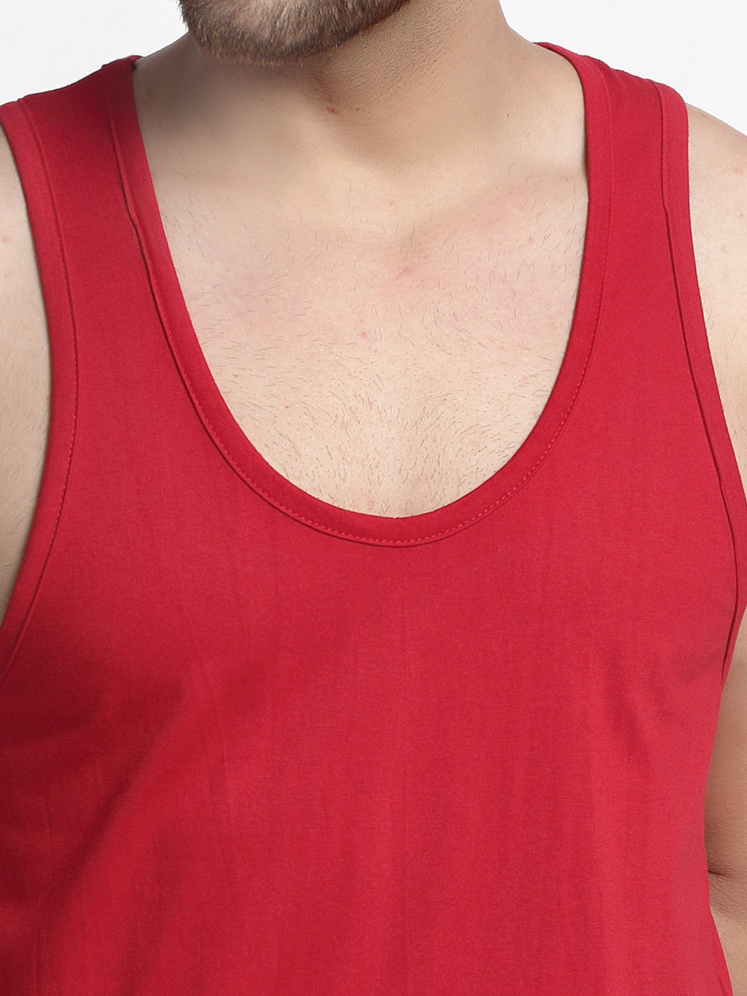 Men Solid Innerwear Gym Vest - Friskers