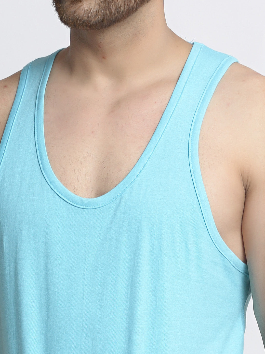 Men Solid Innerwear Gym Vest - Friskers