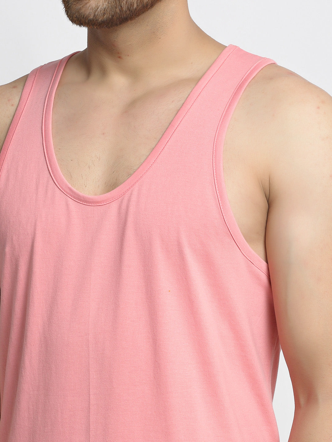 Men Solid Innerwear Gym Vest - Friskers