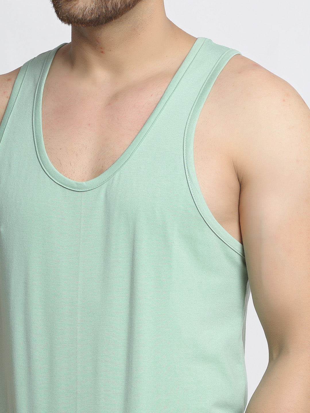 Men Solid Innerwear Gym Vest - Friskers