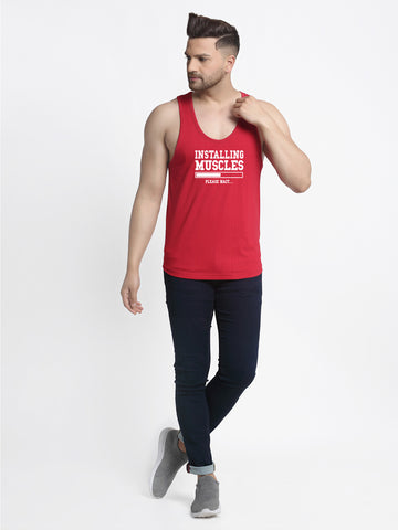 Installing Muscle Printed Innerwear Gym Vest - Friskers