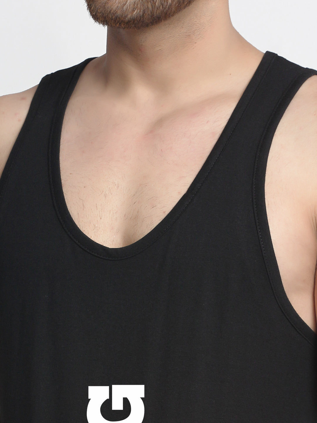 Men Strong Printed Innerwear Gym Vest - Friskers