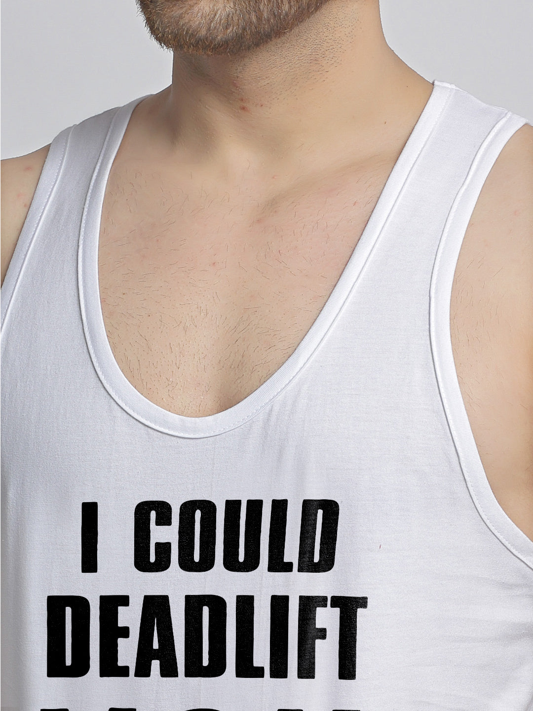 I Could Be Lift You Printed Innerwear Gym Vest - Friskers