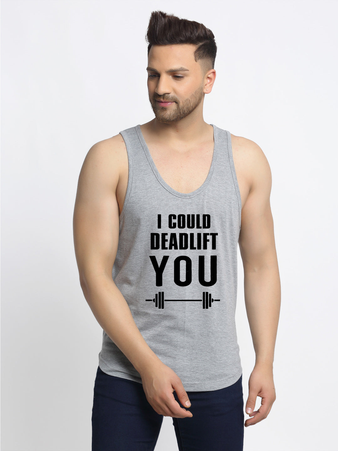 I Could Be Lift You Printed Innerwear Gym Vest - Friskers