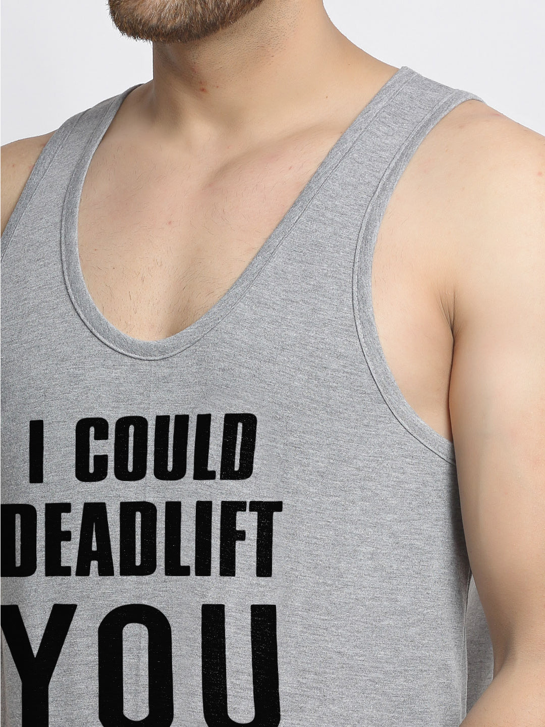 I Could Be Lift You Printed Innerwear Gym Vest - Friskers