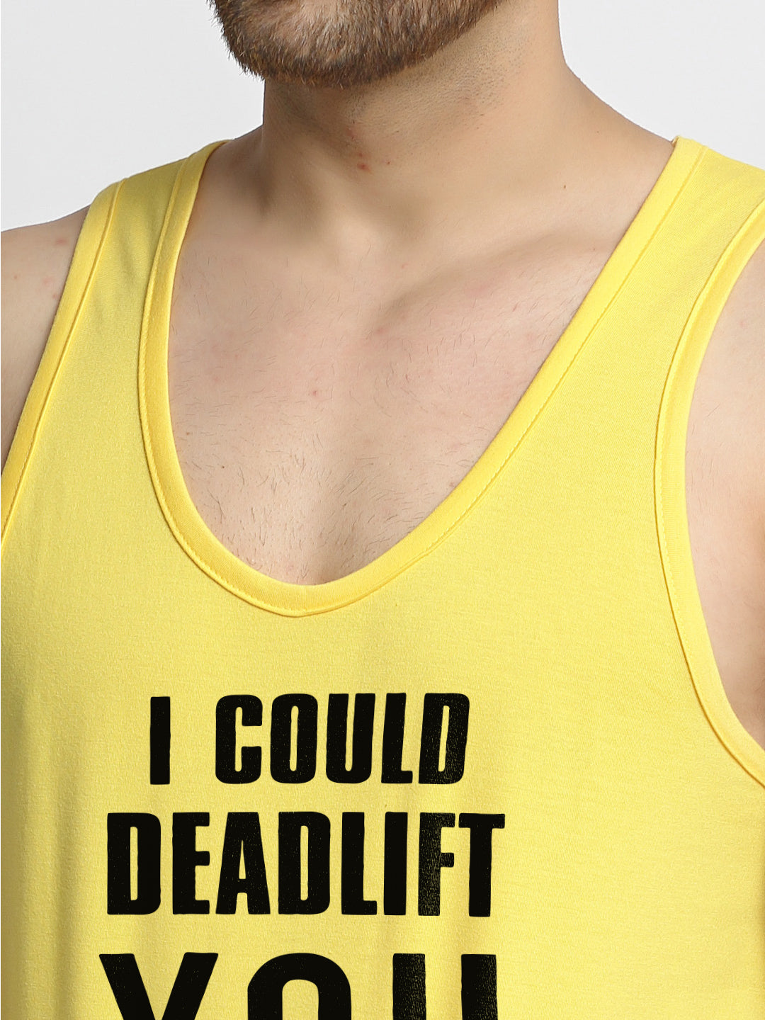 I Could Be Lift You Printed Innerwear Gym Vest - Friskers