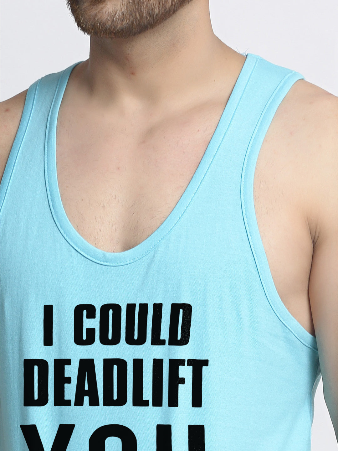 I Could Be Lift You Printed Innerwear Gym Vest - Friskers