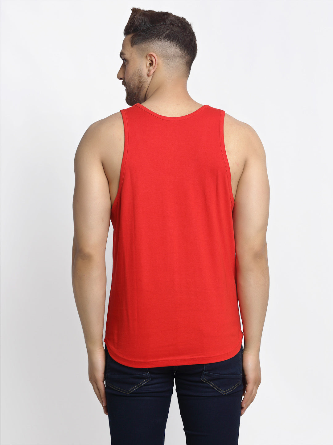 Three Star Printed Airy Sleeveless Innerwear Gym Vest - Friskers